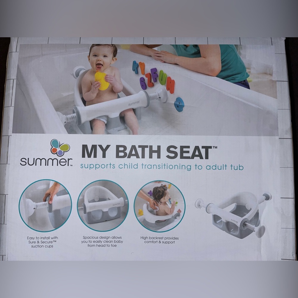 BRAND NEW Summer My Bath Seat - Baby Bathtub Seat for many uses.